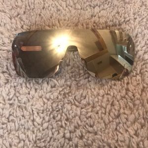 Futuristic silver sunglasses